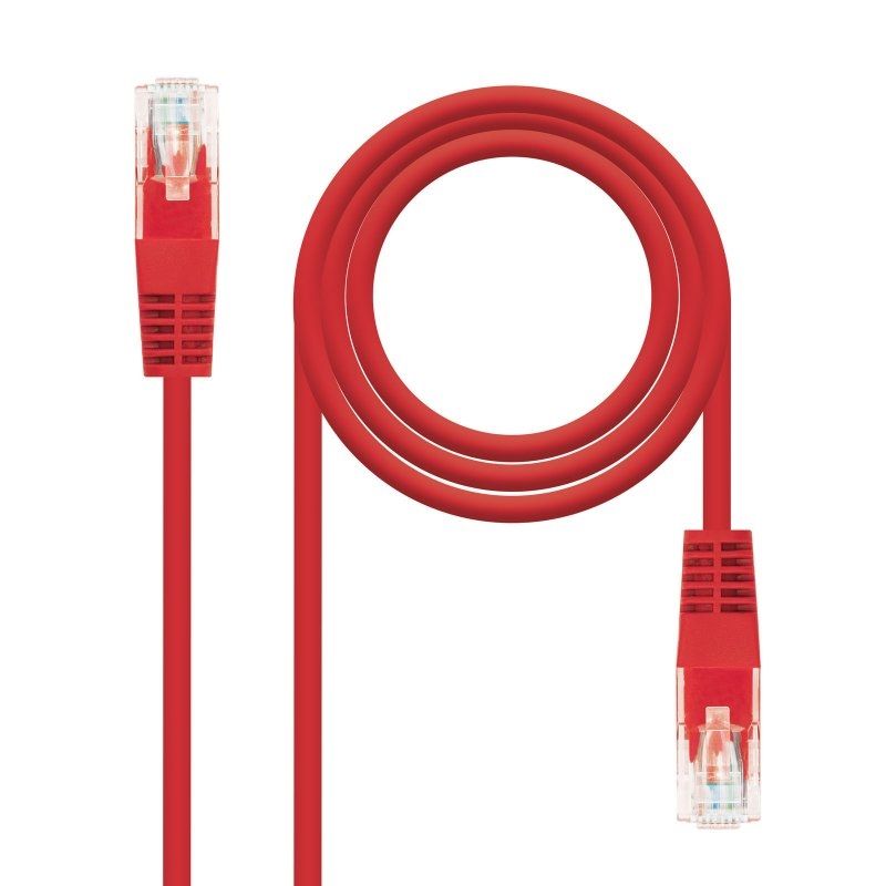 Câble réseau NANOCABLE Latiguillo Categoria 6 UTP 1 M rouge