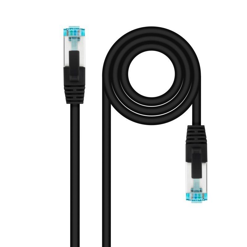 Câble réseau NANOCABLE Latiguillo Cat. 7 LSZH/SFTP 1M noir