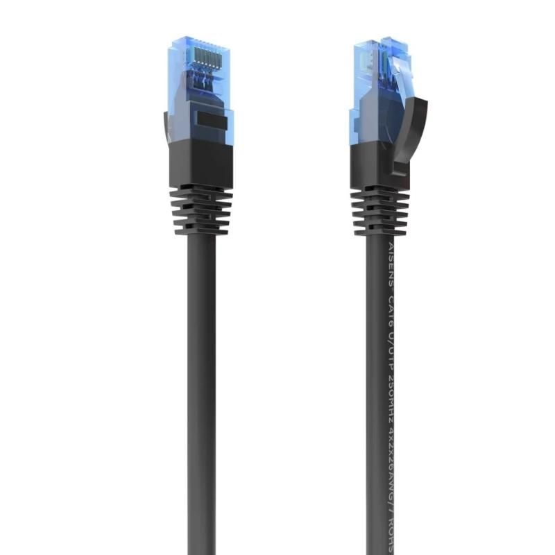 Network cable, connector or tool Aisens Cable RJ45 CAT.6 UTP AWG26 CCA black 1M