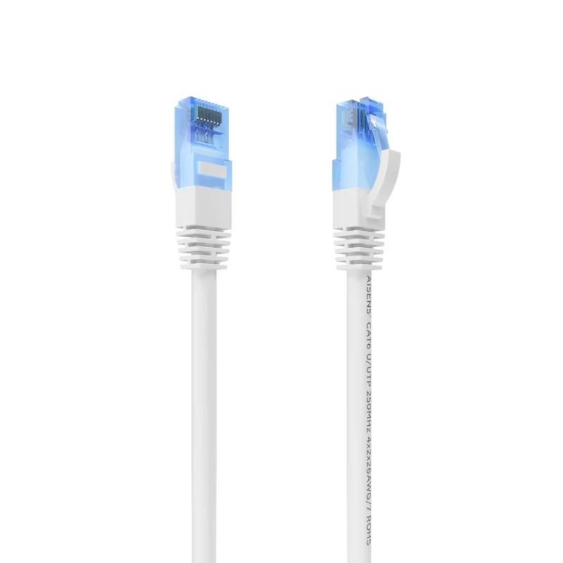 Cable, connector o eina de xarxa Aisens Cable RJ45 CAT.6 UTP AWG26 CCA blanc 30cm