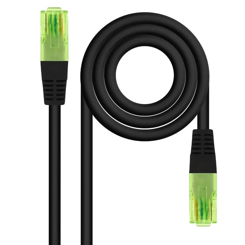 Câble, connecteur ou outil réseau NANOCABLE Cable RJ45 Cat.6 UTP CCA 50cm noir
