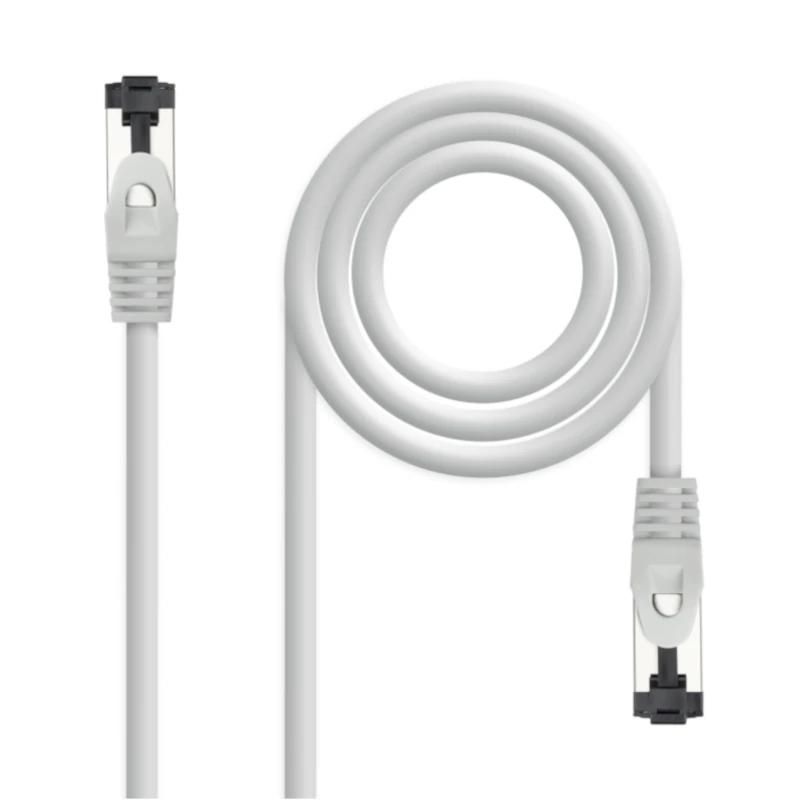Nanocable Cable red Cat. 8.1 2GHZ SSTP Gris 1m