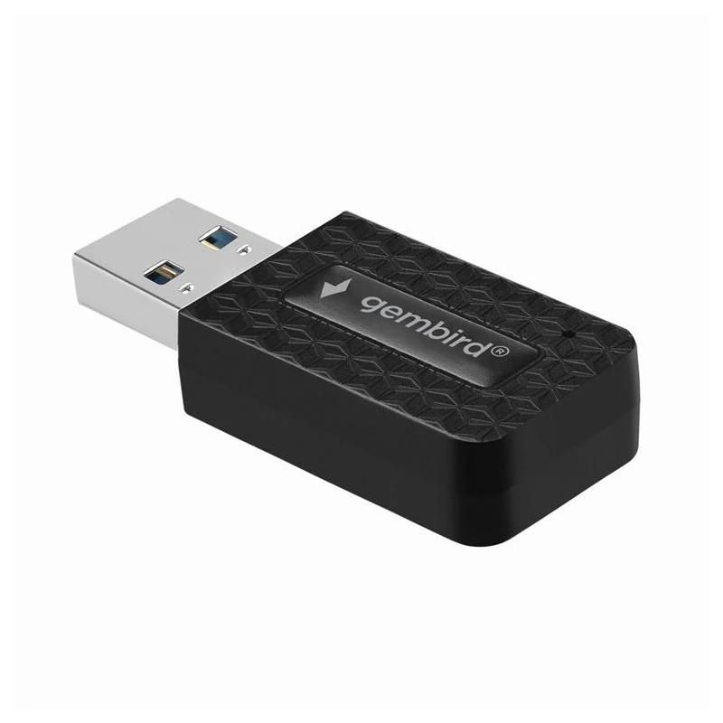 Accessoire réseau sans fil GEMBIRD Adapt. USB WiFi Dual-Band 2.4-5GHz AC1300
