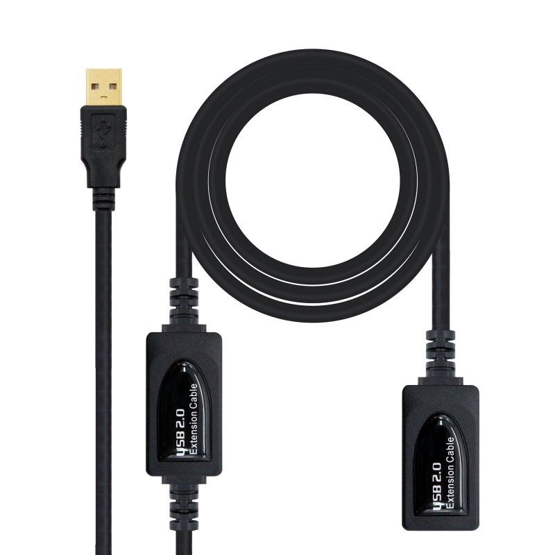 Cable o accesorio NANOCABLE Cable USB 2.0 Prolong. Amplificador 10M