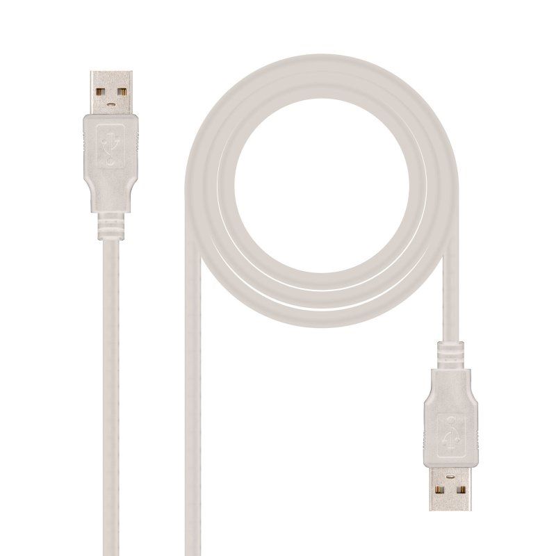 Cable o accesorio NANOCABLE Cable USB 2.0, Tipo A/M-A/M, 2.0 m