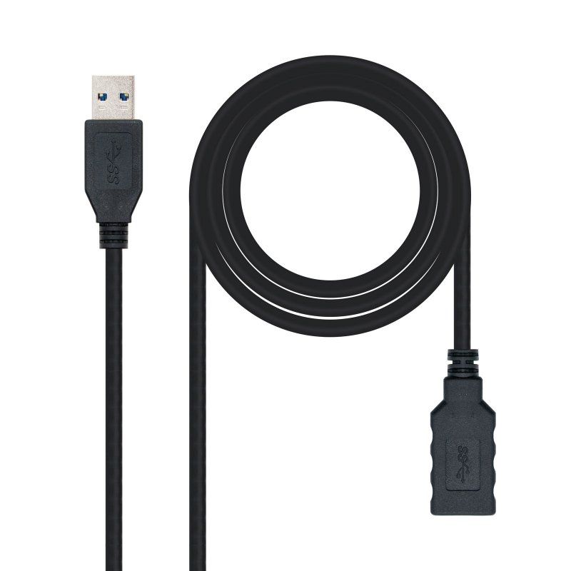 Câble ou accessoire NANOCABLE Cable USB 3.0 Tipo A/M-A/H noir 1.0 m