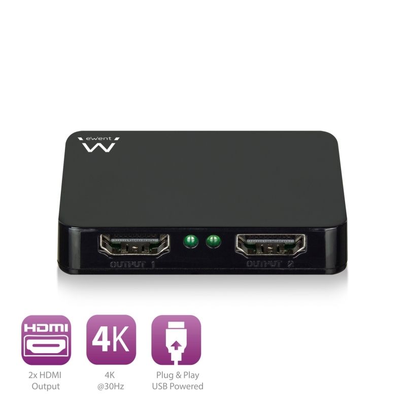 Cable o accesorio Ewent Divisor 4K HDMI 1x2 High Speed