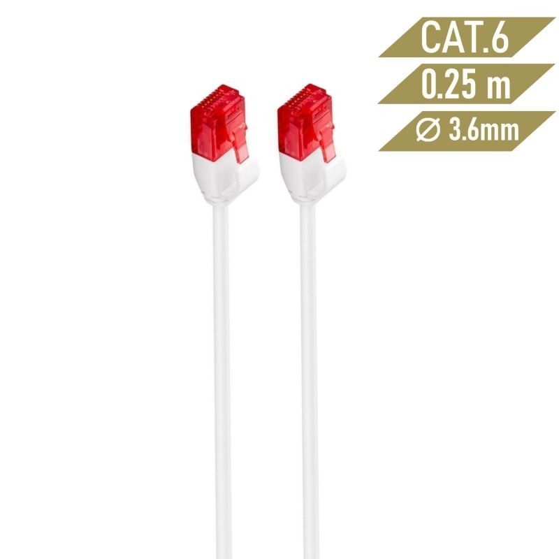 Cable o accesorio Ewent Latiguillo Categoría 6 U/UTP Slim 0,25 M