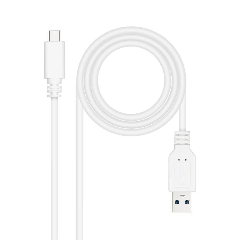 Câble ou accessoire NANOCABLE Cable USB 3.1 Gen2 USB-C/A 1 M blanc