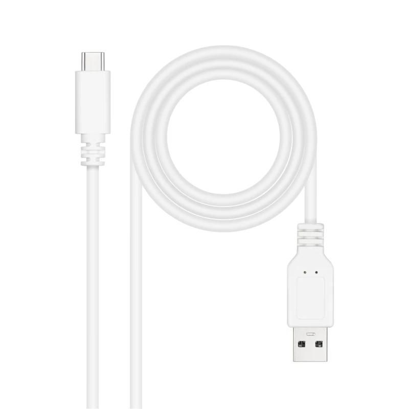 Cable o accesorio NANOCABLE Cable USB 2.0 3A USB-C-M/M 3M Blanco