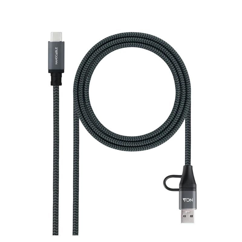 Câble ou accessoire NANOCABLE Cable USB3.2 100W USB-C+A/USB-C 3 M