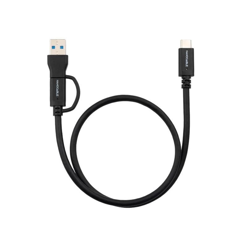 Cable o accesorio NANOCABLE Cable USB-C+USB-A/USB-C 3.2 GEN2 3 M