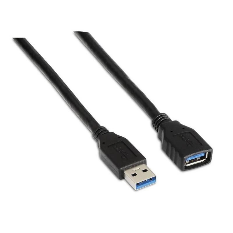 Cable o accesorio Aisens Cable USB 3.0 Tipo A/M-A/H negro 1.0m