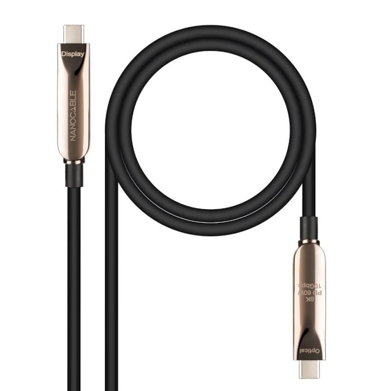 Cable o accesorio NANOCABLE Cable USB3.2 Gen2x1 AOC 60W 8K, 15m