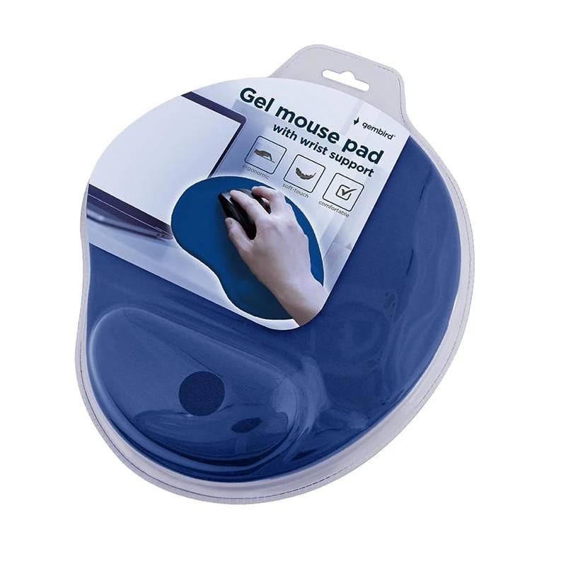Cable o accesorio GEMBIRD Alfombrilla de Gel con reposamuñecas Azul