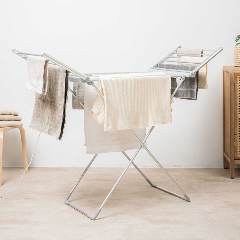 Étendoir électrique pliable avec ailes, écran tactile, minuterie et contrôle de la température Warmmat InnovaGoods 230 W 20 Barr
