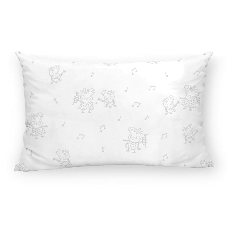 Taie d'oreiller Peppa Pig Gris Multicouleur 30 x 50 cm 100 % coton