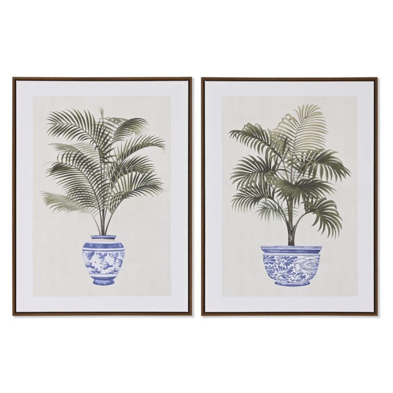 Toile Home ESPRIT polystyrène Toile 60 x 4 x 80 cm