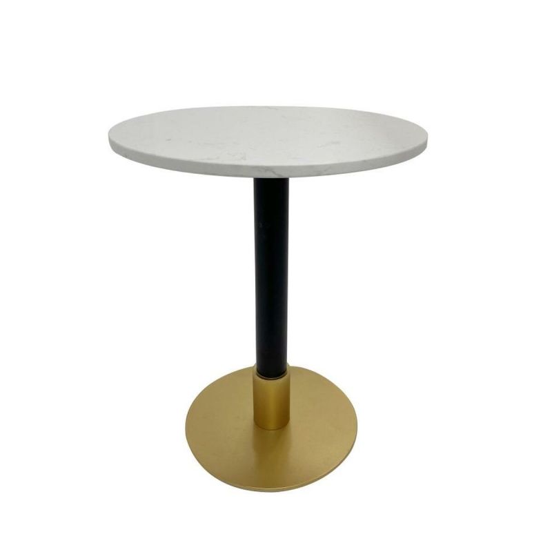 Table d'appoint DKD Home Decor Blanc Noir Doré 50 x 50 x 61 cm