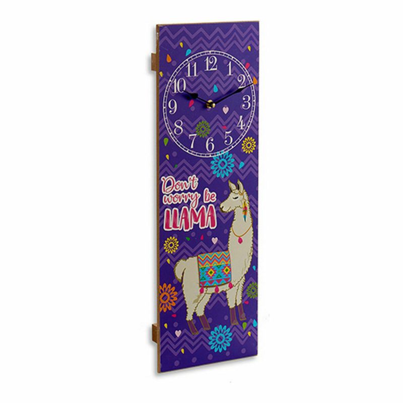 Horloge Murale Gift Decor Lama 2,5 x 60 x 20 cm (12 Unités)