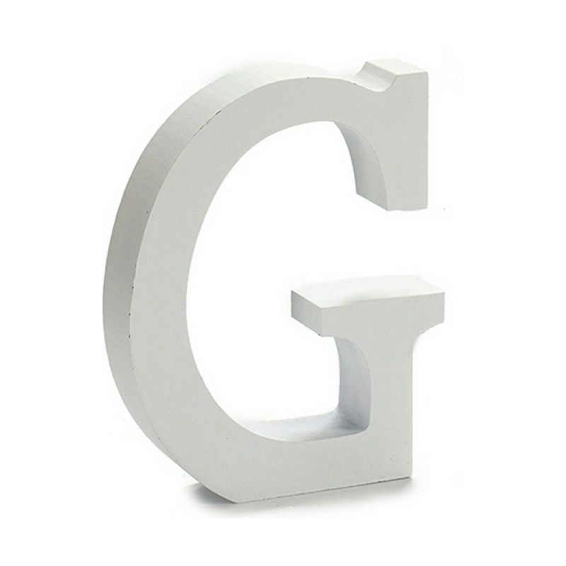 Letra Pincello G Blanco 2 x 16 x 14,5 cm (24 Unidades)