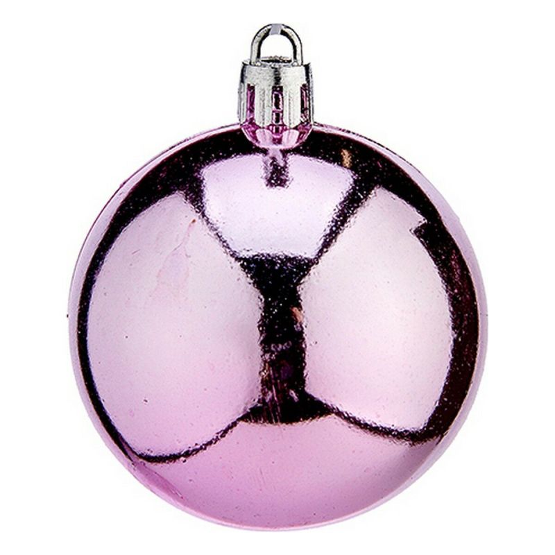 Boules de Noël Krist+ Rose Plastique Ø 6 cm 24 Unités
