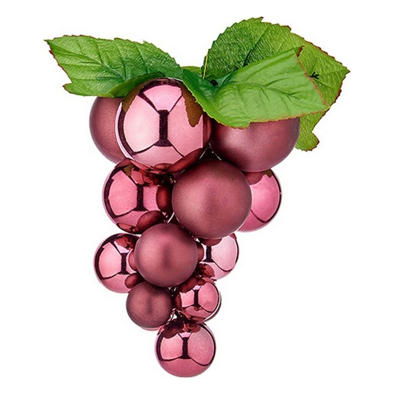 Boule de Noël Krist+ Rose Plastique Raisins Petit