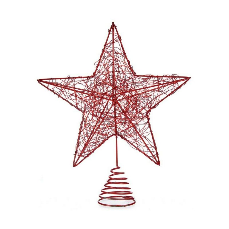 Étoile de Noël Krist+ Rouge Acier Plastique