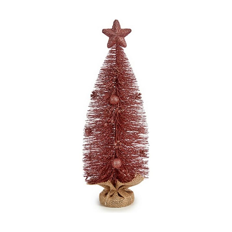 Arbre de Noël avec Étoile Krist+ Rose 13 x 41 x 13 cm
