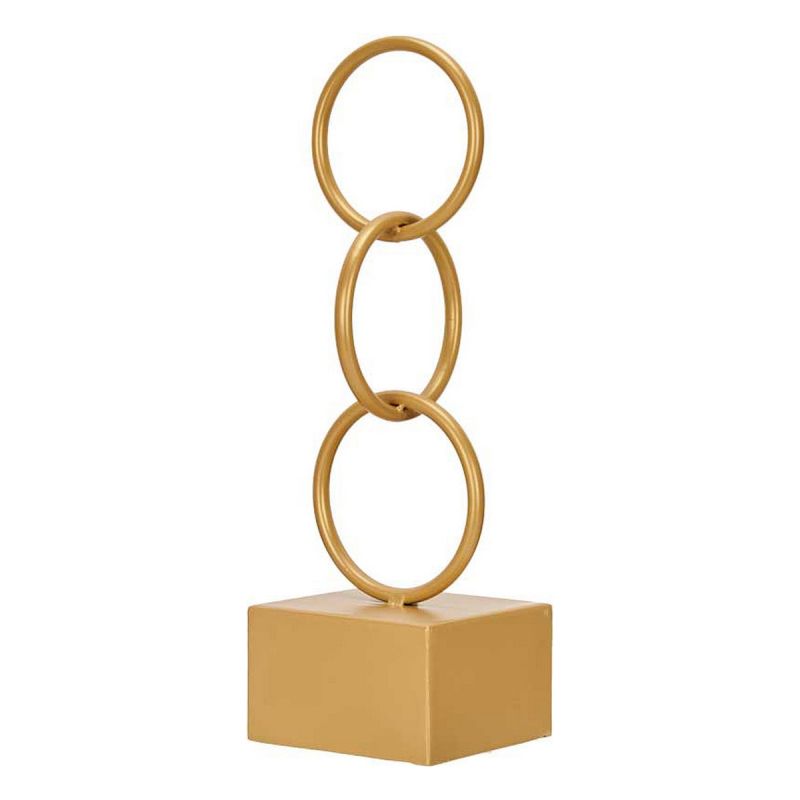 Figurine Décorative Gift Decor Doré Anneaux 12,5 x 40,5 x 12,5 cm