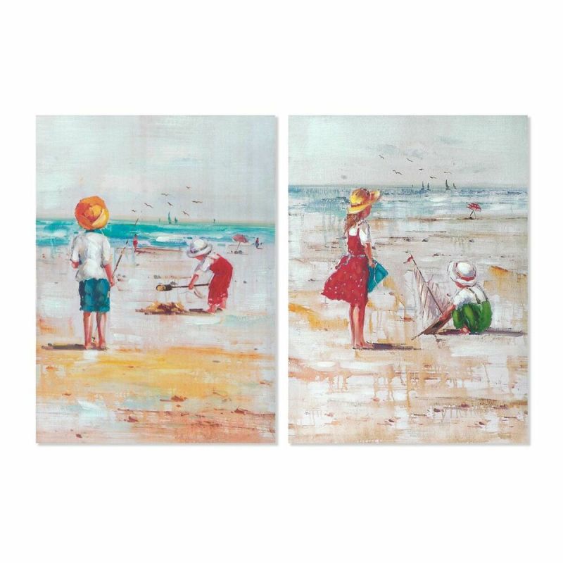 Toile DKD Home Decor Toile 50 x 2,5 x 70 cm