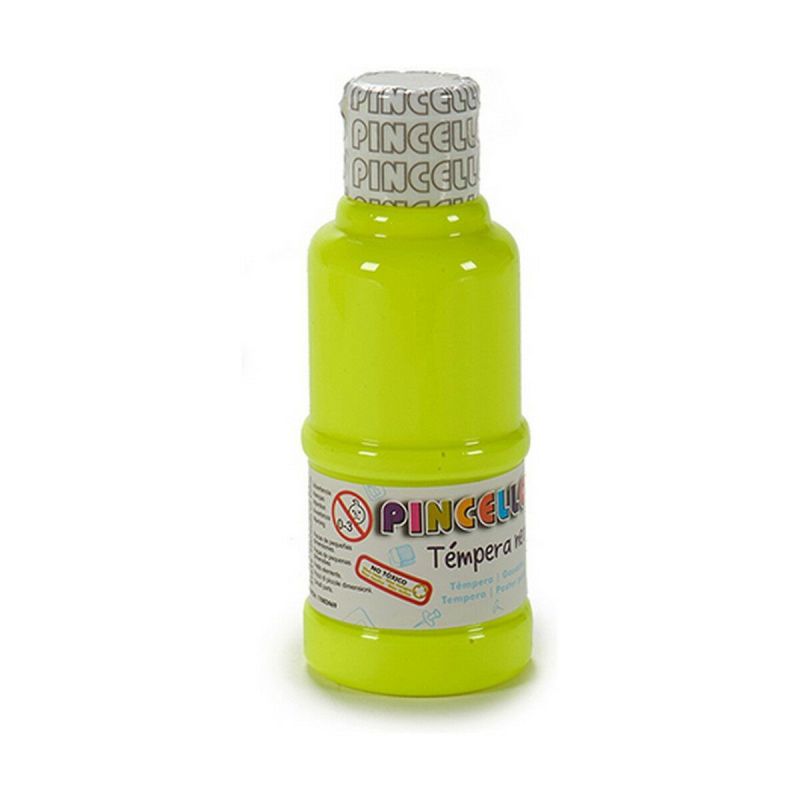 Témperas Pincello Neon Amarillo 120 ml (12 Unidades)
