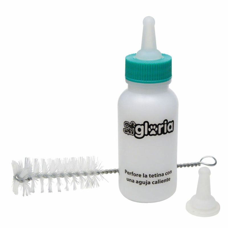 Biberon Gloria Blanc 50 ml Petits animaux Chiots
