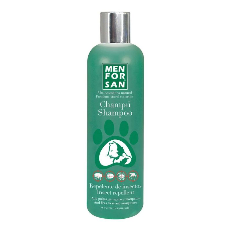 Shampoing anti-puces Menforsan herbal 300 ml Chat Répulsif d'insectes