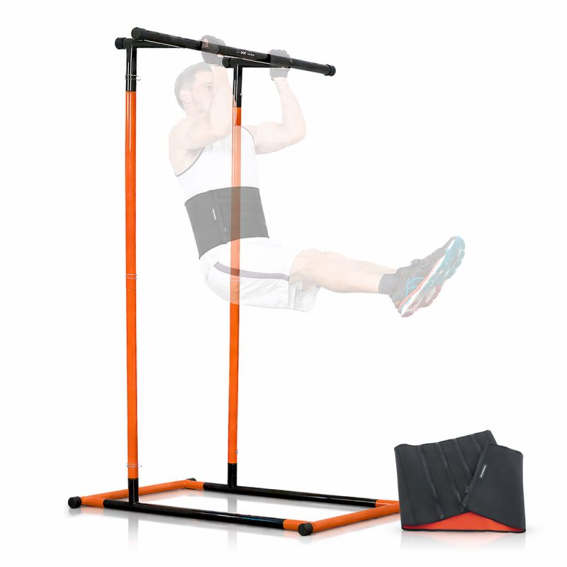 Pack station de tractions fitness, ceinture sportive effet sauna et guide d’exercices InnovaGoods