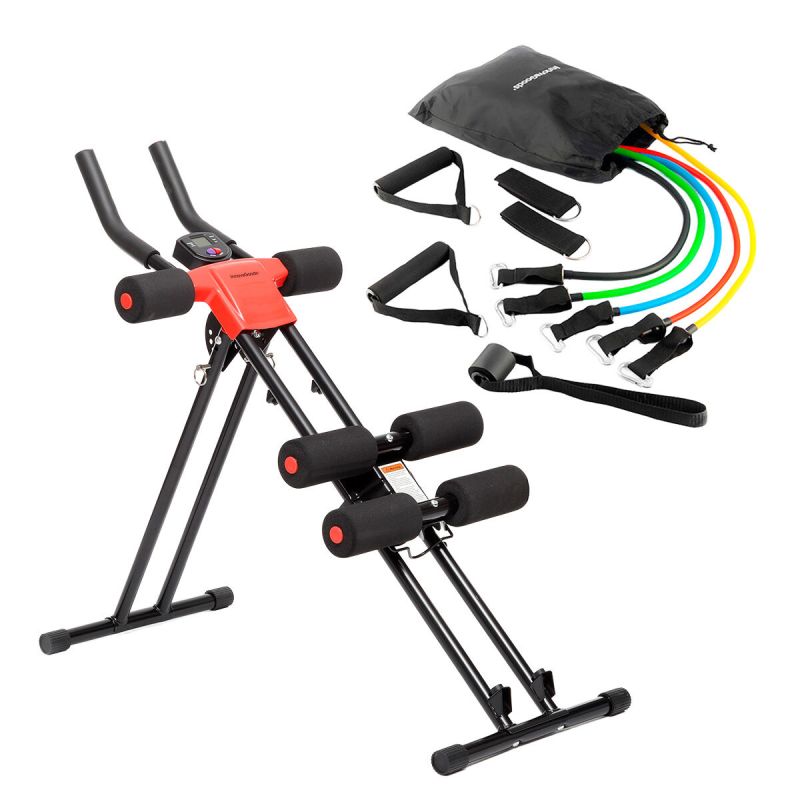 Pack Bandes de Résistance et Appareil Abdos avec Accessoires et Guide InnovaGoods