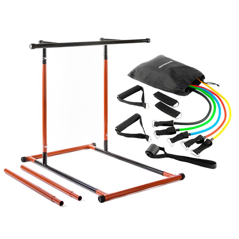 Pack Station de Tractions et Bandes de Résistance avec Accessoires et Guide InnovaGoods