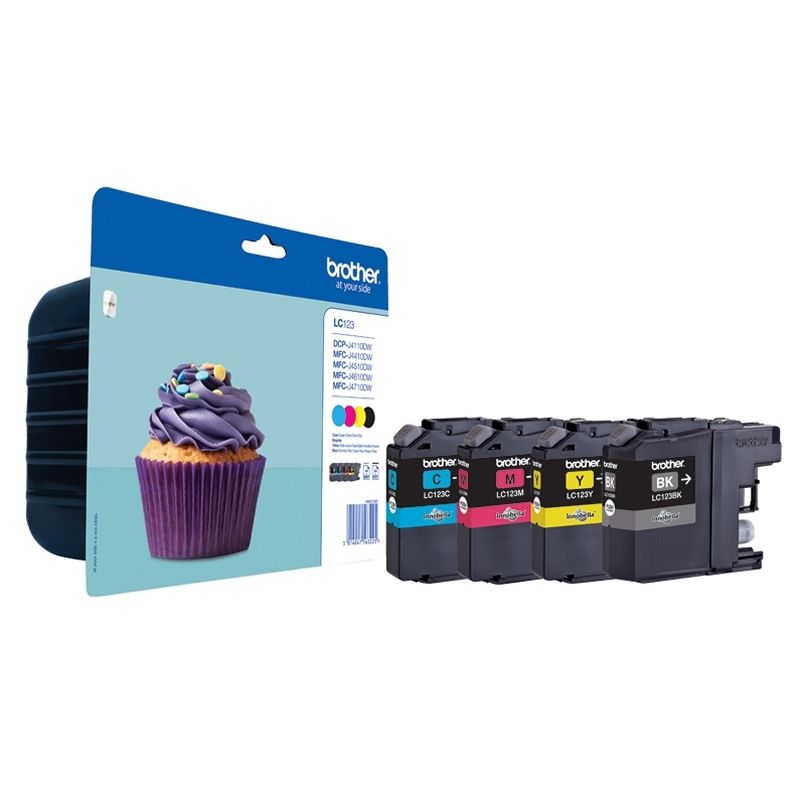 Cartouche d'encre Brother Multipack LC123VALBP