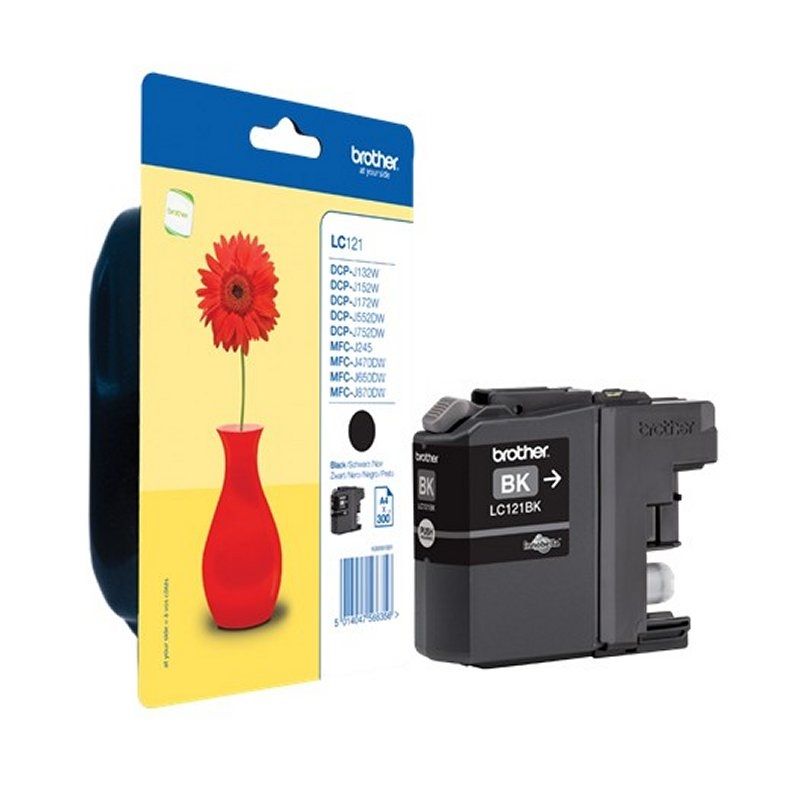 Cartutx de tinta Brother LC121BKBP negre Blister