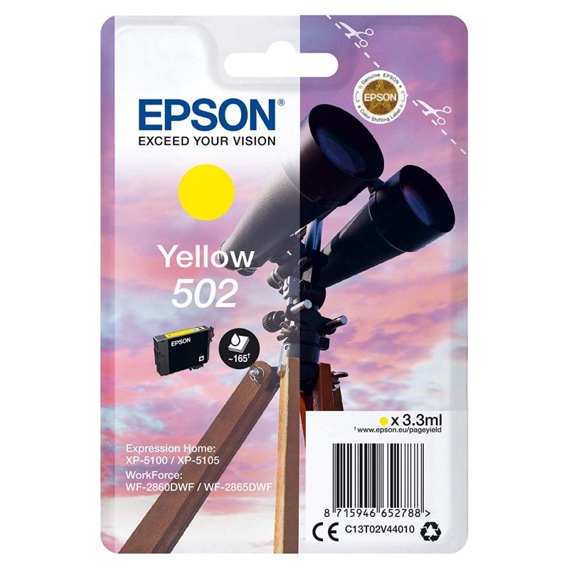 Cartutx de tinta Epson 502 groc