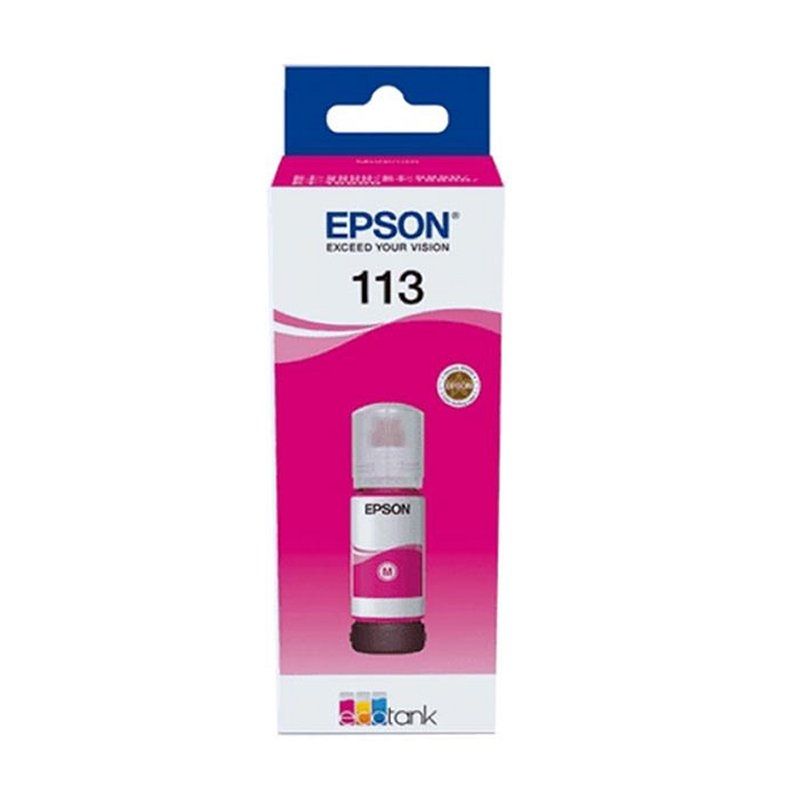Cartouche d'encre Epson Botella Tinta Ecotank 113 Magenta