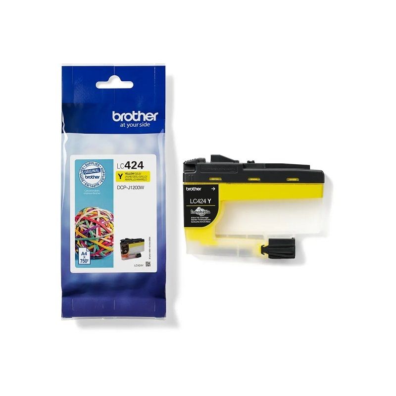 Cartutx de tinta Brother LC424Y groc