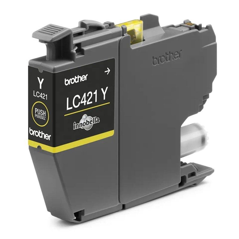 Cartutx de tinta Brother LC421Y groc