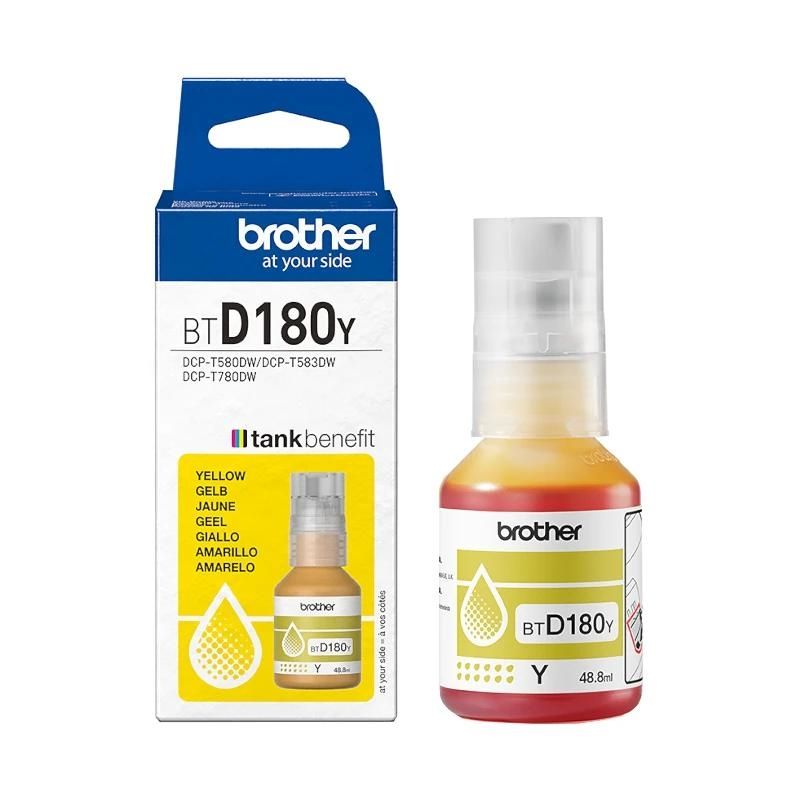 Cartouche d'encre Brother Botella BTD180Y jaune