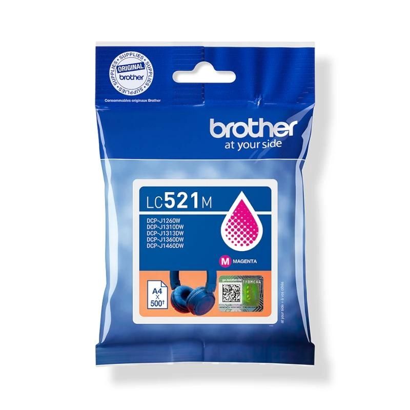 Cartouche d'encre Brother LC521M Magenta