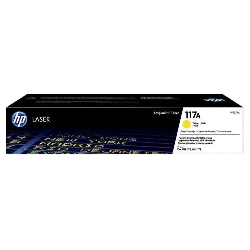 Cartouche de toner HP 117A jaune