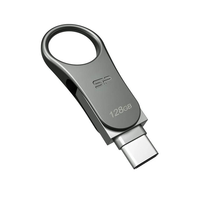 Clé USB Silicon Power SP Lapiz USB C80 USB-C 3.2 128GB Dual Metalico