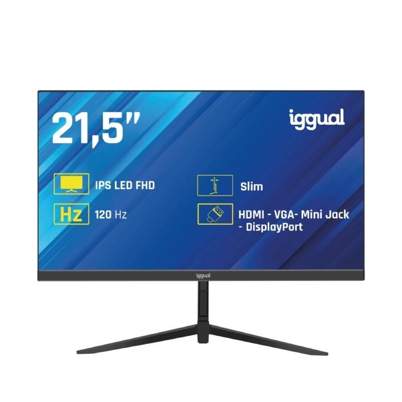 Moniteur iggual 21,5" IPS 1ms FHD 120Hz VGA HDMI DP