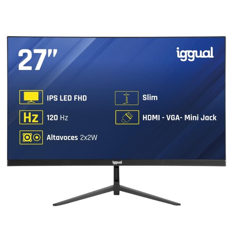 Moniteur iggual 27" IPS 1ms FHD 120Hz VGA HDMI MM
