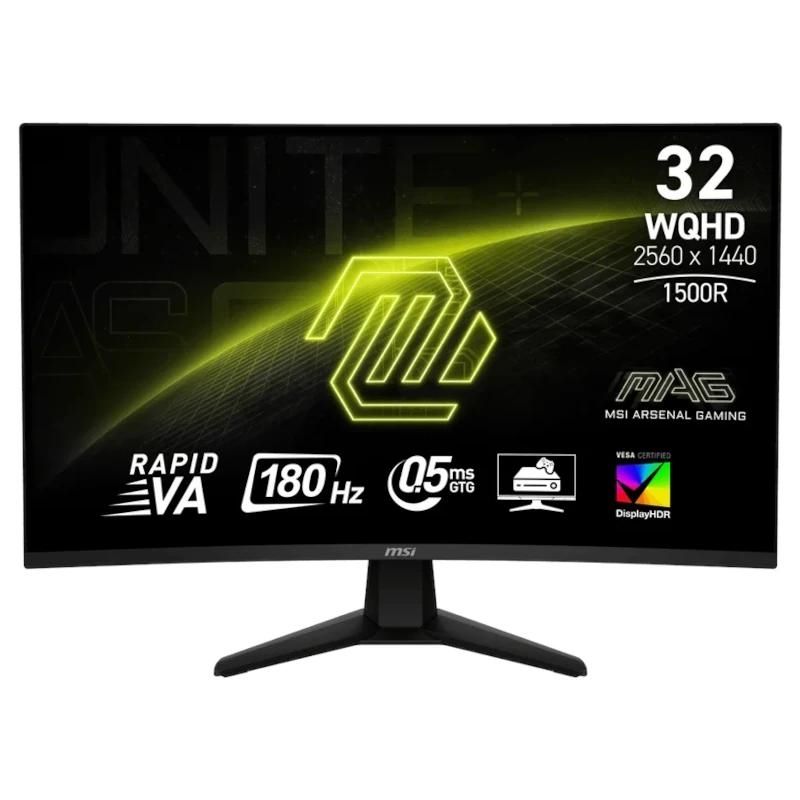 Moniteur MSI MAG32CQ6F Monitor 31.5" WQHD 180Hz HDMI cur